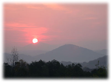 Sunset in Tellico Plains TN